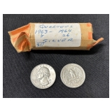 #3026 Roll of (31) Silver Quarters #3026 Roll of (31) Silver Quarters