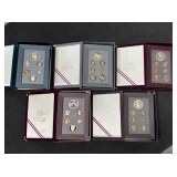 #3059 Group of 5 US Prestige Coin Sets in boxes #3059 Group of 5 US Prestige Coin Sets in boxes