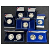 #3063 Lot of (9) Commemorative Silver Coins #3063 Lot of (9) Commemorative Silver Coins