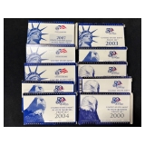 #3069 Group of US Mint 50 State Quarters Proof Sets #3069 Group of US Mint 50 State Quarters Proof Sets