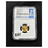 #3079 2021 Eagle Gold $5 first day issue graded MS70 - NGC (Wrong Sticker #) #3079 2021 Eagle Gold $5 first day issue graded MS70 - NGC (Wrong Sticker #)