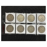 #3087 (8) Morgan silver dollars years incl. (4) 1878, (4) 1879 #3087 (8) Morgan silver dollars years incl. (4) 1878, (4) 1879