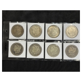 #3091 (8) Morgan silver dollars years incl. (6) 1882, (2) 1883 #3091 (8) Morgan silver dollars years incl. (6) 1882, (2) 1883