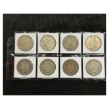 #3089 (8) Morgan silver dollars years incl. (6) 1880, (2) 1881 #3089 (8) Morgan silver dollars years incl. (6) 1880, (2) 1881
