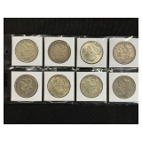 #3093 (8) Morgan silver dollars years incl. (6) 1884, (2) 1885 #3093 (8) Morgan silver dollars years incl. (6) 1884, (2) 1885