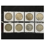 #3103 (8) Morgan silver dollars years incl. 1921 #3103 (8) Morgan silver dollars years incl. 1921