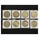 #3108 (8) Morgan silver dollars years incl. 1921 #3108 (8) Morgan silver dollars years incl. 1921