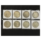 #3109 (8) Morgan silver dollars years incl. 1921 #3109 (8) Morgan silver dollars years incl. 1921