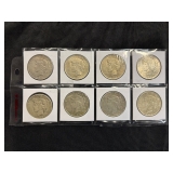 #3113 (8) Peace silver dollars years incl. 1922 #3113 (8) Peace silver dollars years incl. 1922