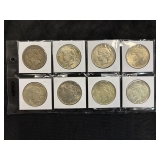 #3121 (8) Peace silver dollars years incl. 1923 #3121 (8) Peace silver dollars years incl. 1923