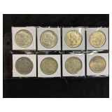 #3122 (8) Peace silver dollars years incl. 1923 #3122 (8) Peace silver dollars years incl. 1923