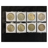 #3123 (8) Peace silver dollars years incl. 1923 #3123 (8) Peace silver dollars years incl. 1923