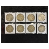 #3130 (8) Peace silver dollars years incl. 1926 #3130 (8) Peace silver dollars years incl. 1926