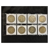 #3135 (8) Peace silver dollars years incl. 1935 #3135 (8) Peace silver dollars years incl. 1935