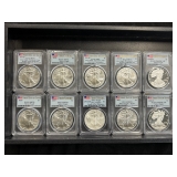 #3149 (10) Graded American eagle silver, first strike #3149 (10) Graded American eagle silver, first strike