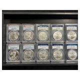 #3150 (10) Graded American eagle silver, first strike #3150 (10) Graded American eagle silver, first strike