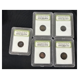 #3163 (5) Graded Constantine the Great Era Roman Empire Coins #3163 (5) Graded Constantine the Great Era Roman Empire Coins
