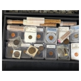 #3182 Graded Coin Lot #2 incl. Great selection of pennies incl. Flying Eagle, Large Liberty One Cent #3182 Graded Coin Lot #2 incl. Great selection of pennies incl. Flying Eagle, Large Liberty One Cent