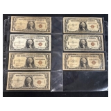 #3169 (7) Brown Stamp Hawaii Silver Certificates #3169 (7) Brown Stamp Hawaii Silver Certificates