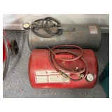 several portable air tanks several portable air tanks