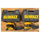 Lot #32 (2) DeWalt Palm Sanders with Boxes