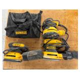Lot #35 (3) DeWalt Palm Sanders