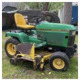 John Deere 455 diesel garden tractor with 502 hours 60 inch