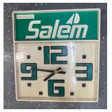 Salem Advertising Light Up Clock Salem Advertising Light Up Clock