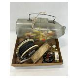 Fishing related incl. Mino Trap, Bobbers, Reel, etc. Fishing related incl. Mino Trap, Bobbers, Reel, etc.