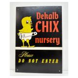 Dekalb Chic Nursery Single Sided Masonite Sign Dekalb Chic Nursery Single Sided Masonite Sign