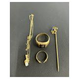GOld Jewelry incl. Mens Ring, etc. GOld Jewelry incl. Mens Ring, etc.