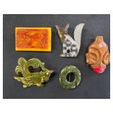 Great Selection of Hand Carved and Bakelite Jewelry Pcs Great Selection of Hand Carved and Bakelite Jewelry Pcs
