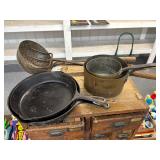 Cast Iron Skillets, Copper Pots Cast Iron Skillets, Copper Pots