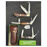 #282 Remington Pocket Knife Group #1 incl. 1994 First Production Run  #1 of 1200 UMC R1,R2 & R3
