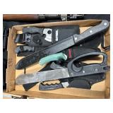 #298  Large Misc. Knife Lot incl. Tactical, Kershaw, Old Timer, Blackie Collins Machete