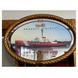#350 Miller Brewing Co Proudly Salutes US Coast Gaurd Mackinaw 'Ships of the Great Lakes' Mirror