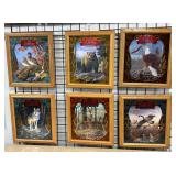 #359 Old Milwaukee Series II Beer Mirror Set of 6 incl #1, 3, 5-8