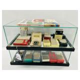 #21 Large lot of Transistor radios in display case