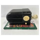 #33 Antique Silvertone Model 6177-A & Antique Radio Book