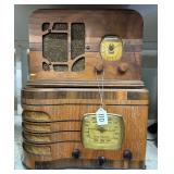 #110 Lot of 2 Tabletop Radios Imcl. Emerson Radio, Delco