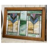 #144 Stained Glass Hanging Window 