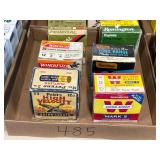 #485 Vintage 12 GA shotgun shells, including Peters, Winchester, Hawthorne, federal, etc. 