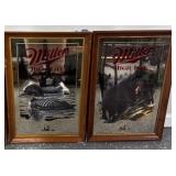 Miller High Life Beer Mirrors Incl. Ducks & Black Bear Miller High Life Beer Mirrors Incl. Ducks & Black Bear