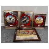 Budweiser Beer Mirrors Incl. In Wisconsin Duck, Fish, Pheasant, & King of Beer Budweiser Beer Mirrors Incl. In Wisconsin Duck, Fish, Pheasant, & King of Beer