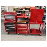 Several Tool Boxes- Chest on Chest Craftsman Several Tool Boxes- Chest on Chest Craftsman