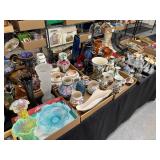 Collection of vintage household and glassware and collectibles Collection of vintage household and glassware and collectibles