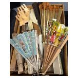 Paper and lace fans Paper and lace fans