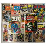 Assorted Comic Lot Incl. Star Wars, Captain Marvel, Sea Devil’s 