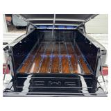 #6 Wood bed, LED Lighted, Craftec tonneau cover- Black