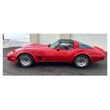 #1 Red Leather Interior, New Black T Top,